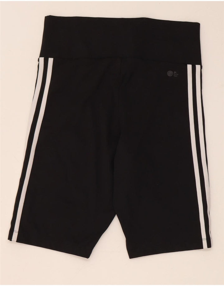 Adidas Womens Sport Shorts UK 14 Large Black Polyester