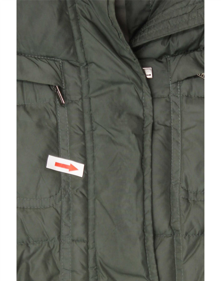 ADD Γυναικείο μπουφάν με επένδυση UK 12 Medium Khaki Polyamide