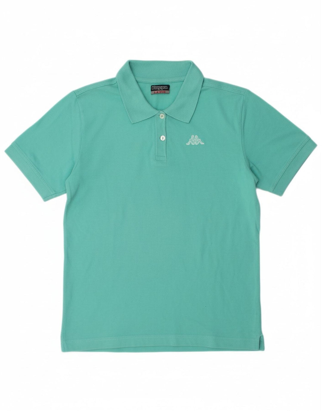 Polo KAPPA Meninas 13-14 Anos Grande Algodão Turquesa