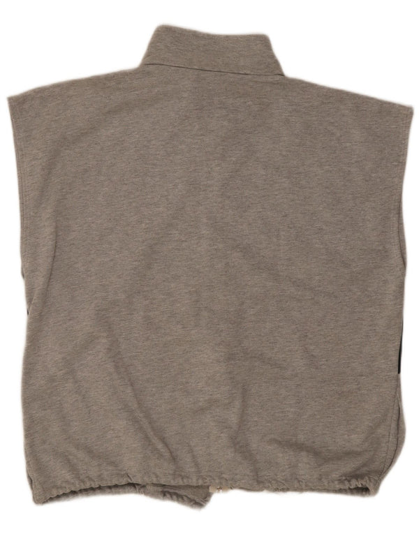 vintage Mens Sans Manches Survêtement Top Veste XL Gris Colorblock