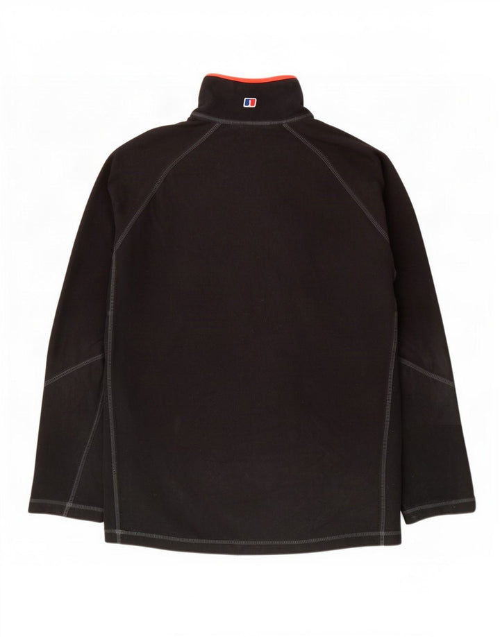 Berghaus Mens Zip Neck Fleece Jumper XL Black Polyester