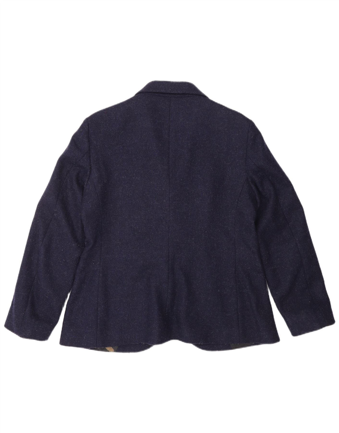 HENRY COTTONS Womens 3 Button Blazer Jacket IT 50 XL Navy Blue Wool