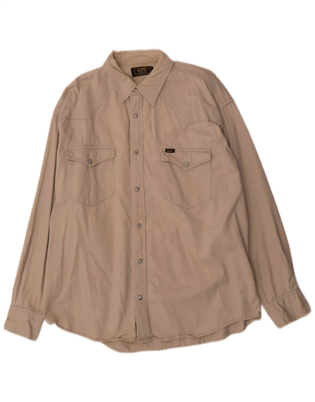 Lee Herreskjorte XL Beige Bomuld