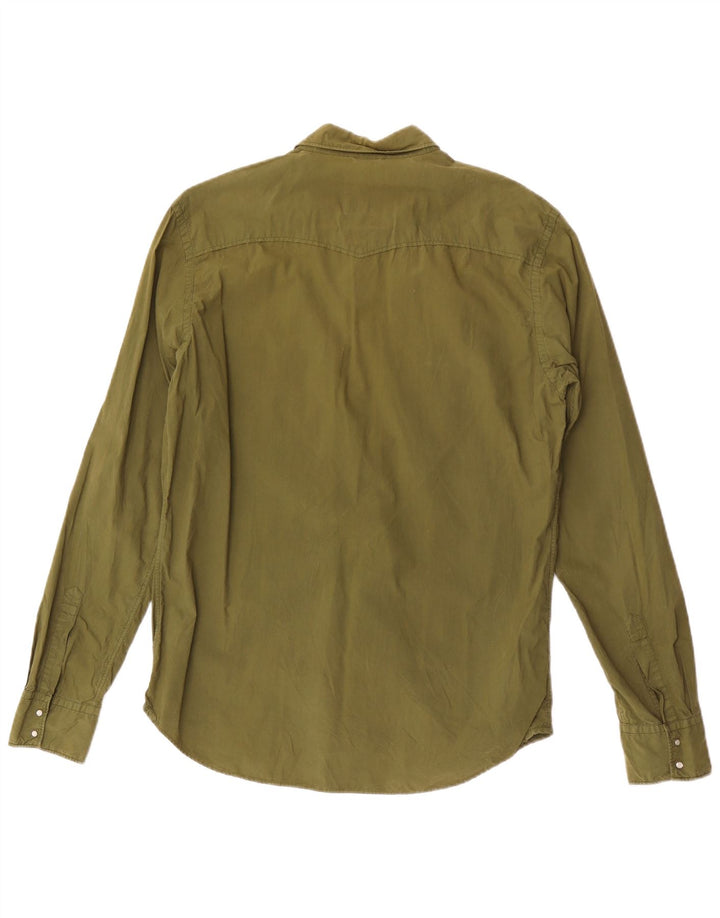 Chemise Homme Sun68 Large Vert Coton