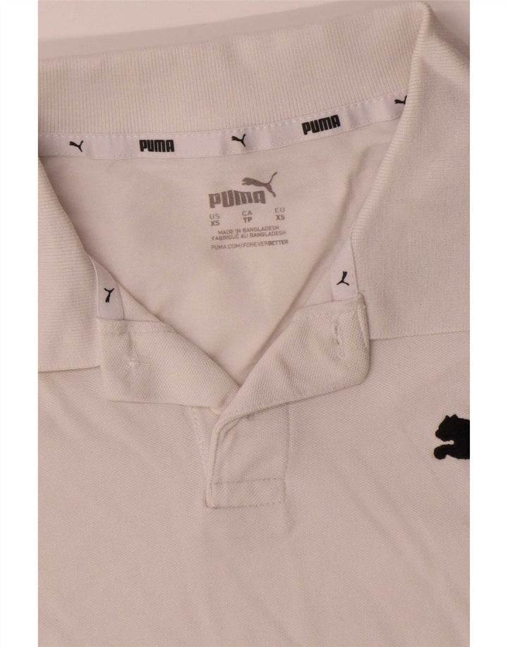 Polo Puma Uomo XS Cotone Bianco