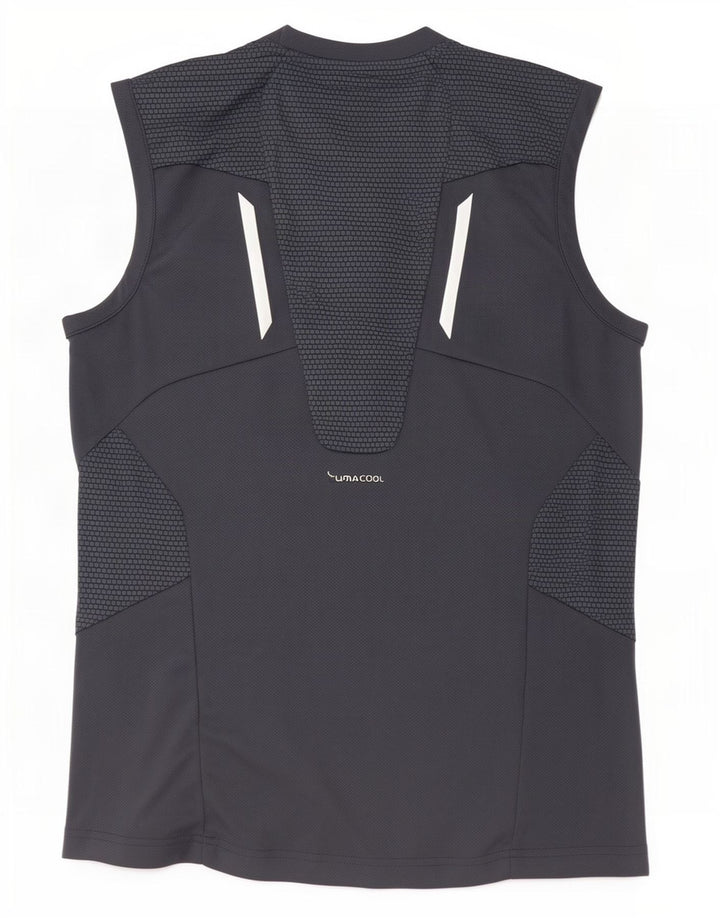 Adidas Mens Clima 365 Vest Top Small Grey Colourblock Polyester