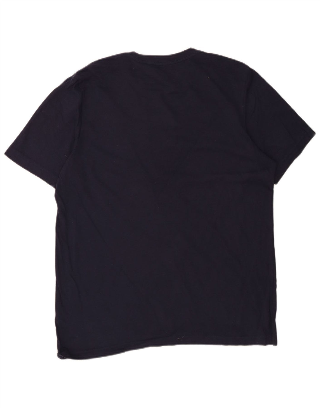 ADIDAS Mens T-Shirt Top Large Navy Blue Cotton