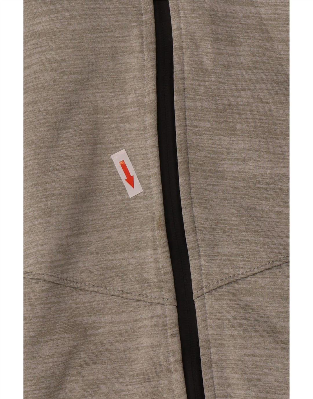 Superdry Pull à capuche zippé pour femme UK 12 Polyester à fines rayures gris moyen