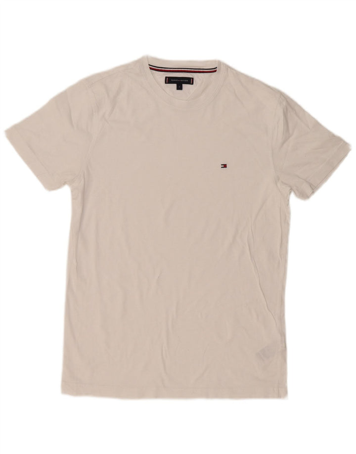 Tommy Hilfiger Mens T-Shirt Top Small White Cotton