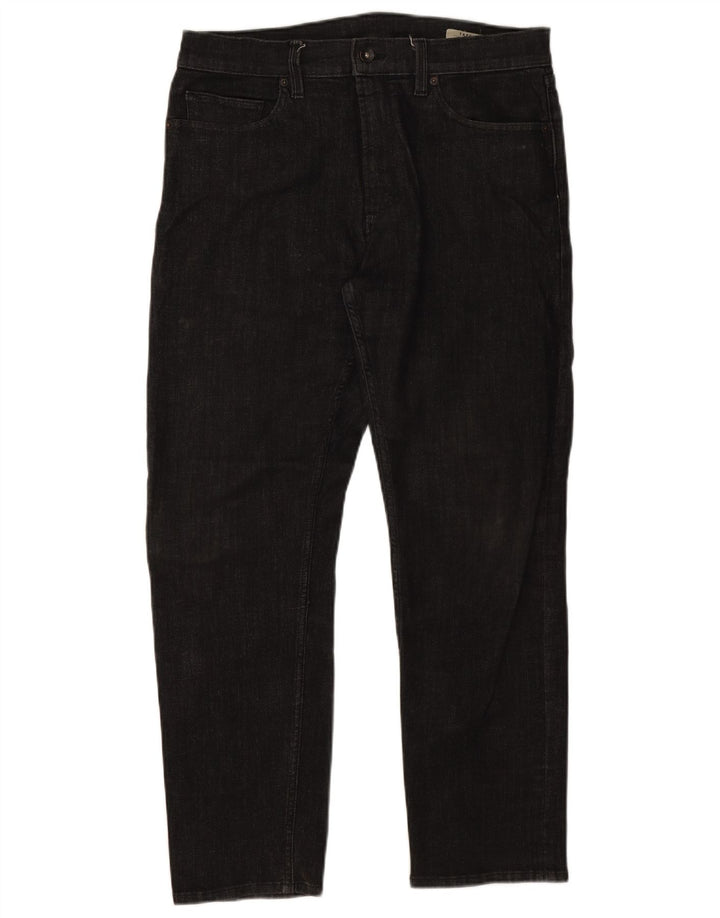 Marks & Spencer Mens Tapered Jeans W34 L29 Navy Blue Cotton