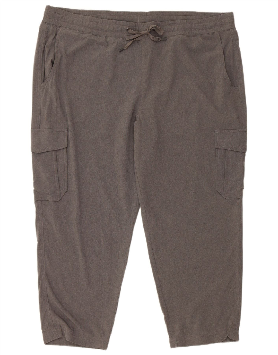 Eddie Bauer Womens Capri Cargo Tracksuit Trousers UK 18 XL Grey Polyester