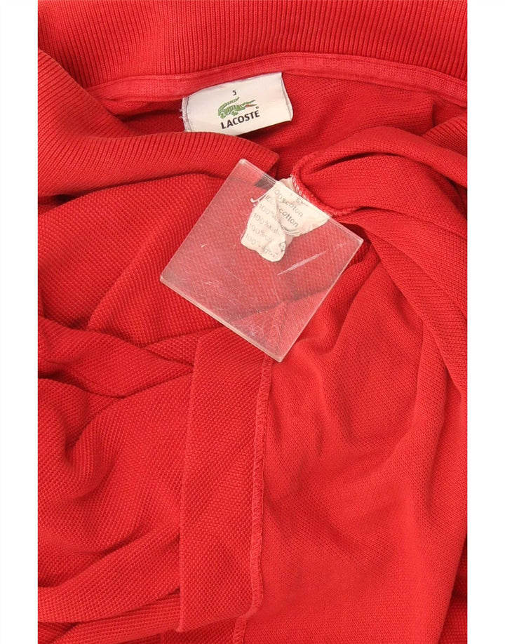 Lacoste Mens Polo Shirt Size 5 Large Red Cotton Classic