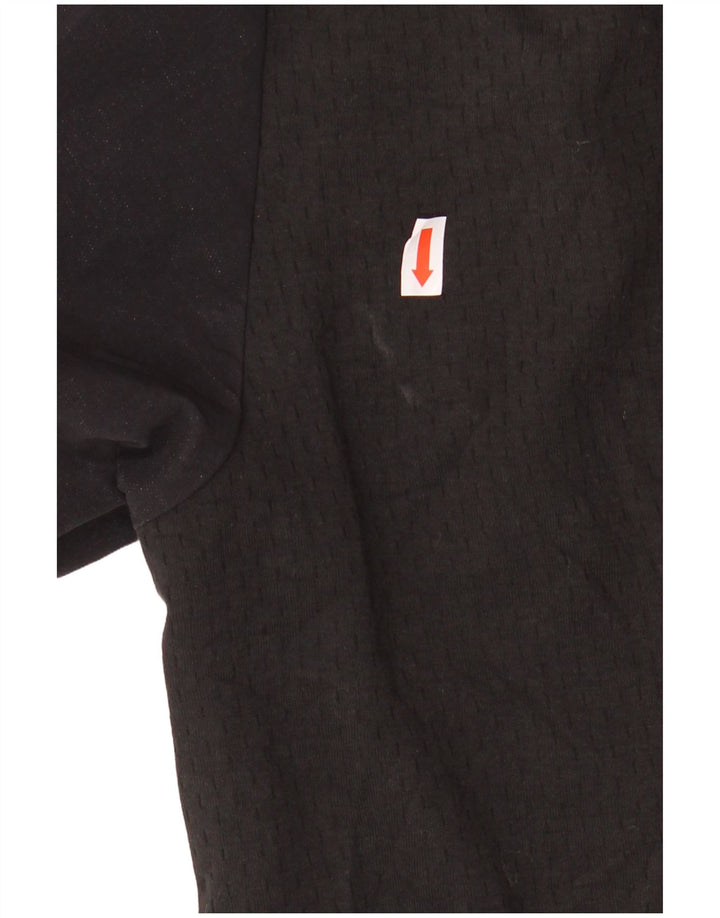 ADIDAS Mens Zip Hoodie Sweater Medium Black Polyester