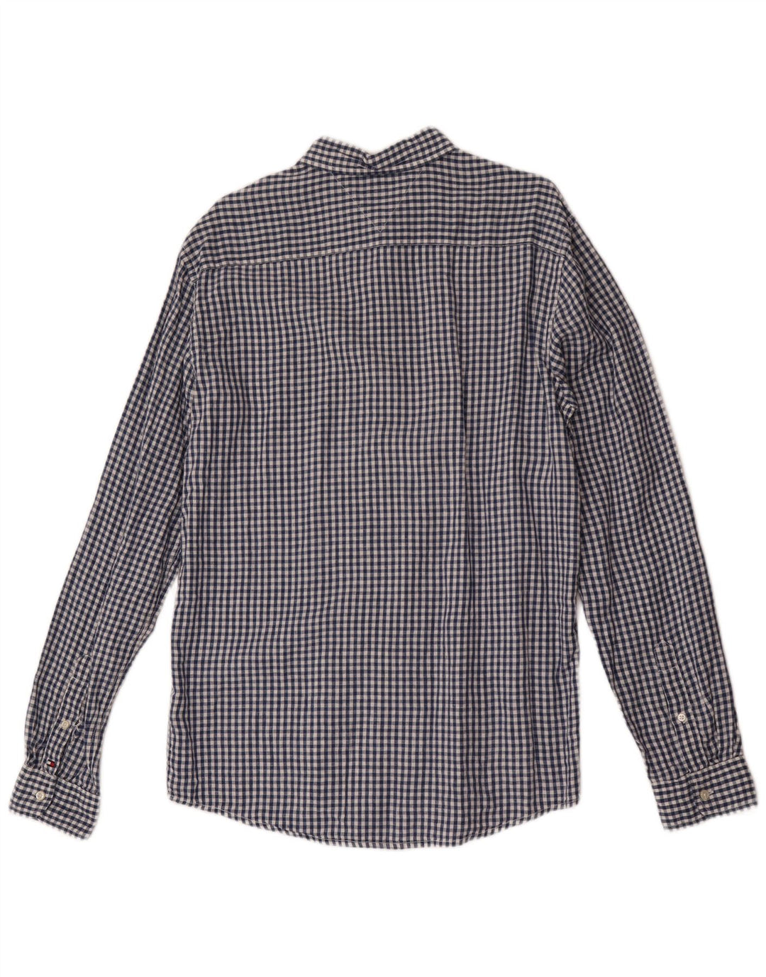 Camisa Tommy Hilfiger Hombre Lino Vichy Azul Medio