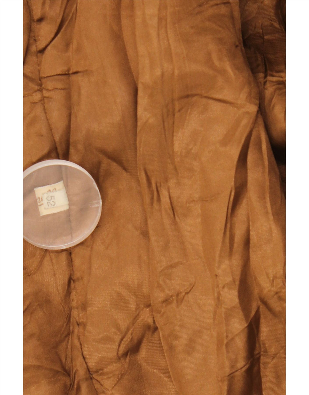 Vintage Mens Leather Coat IT 52 XL Brown Leather