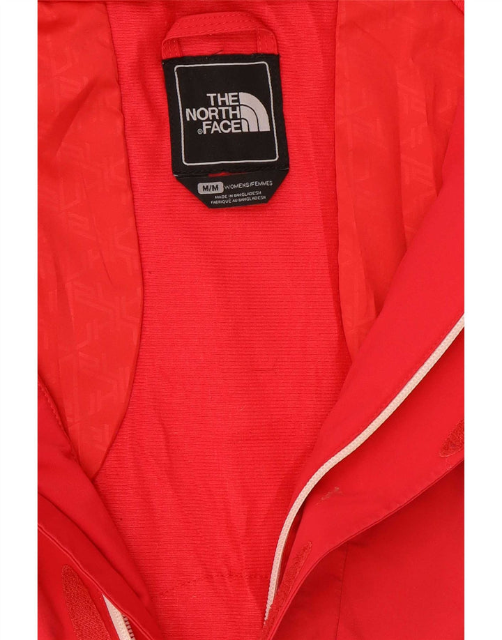 The North Face Veste de pluie à capuche pour femme UK 14 Medium Red Nylon
