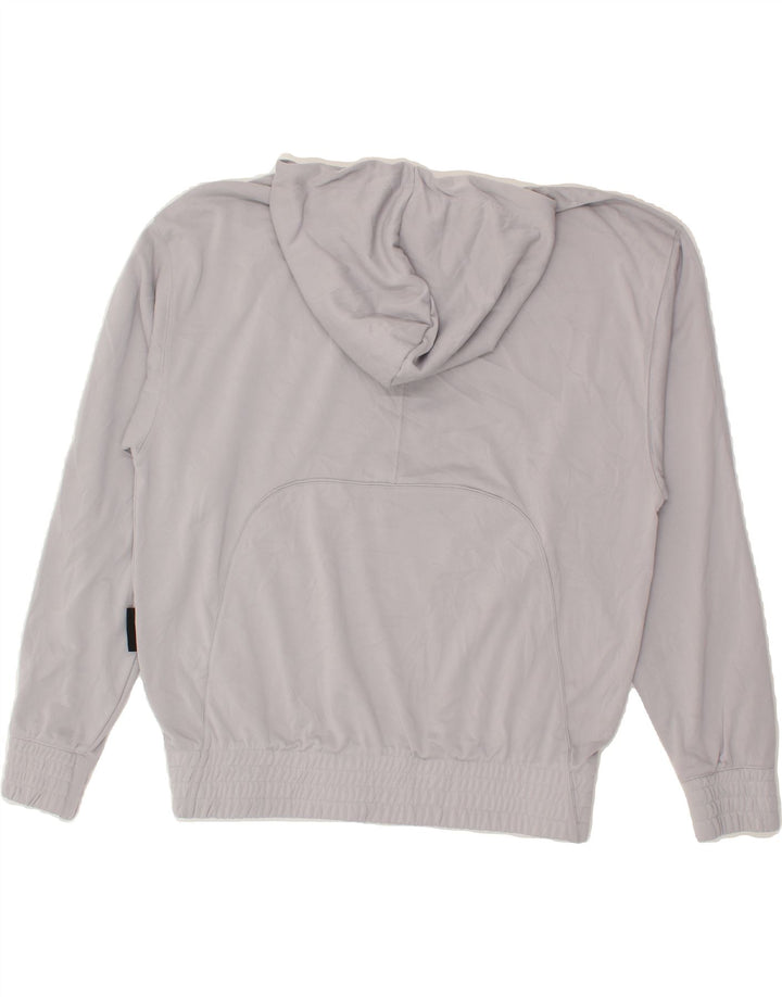 ADIDAS Mens Hoodie Jumper Medium Grey Polyester Vintage Adidas and Second-Hand Adidas from Messina Hembry 