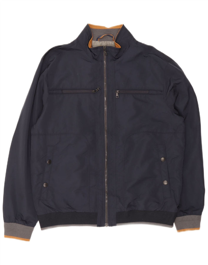 Marks & Spencer Mens Blue Harbour Bomber Jacket UK 40 Large Navy Blue