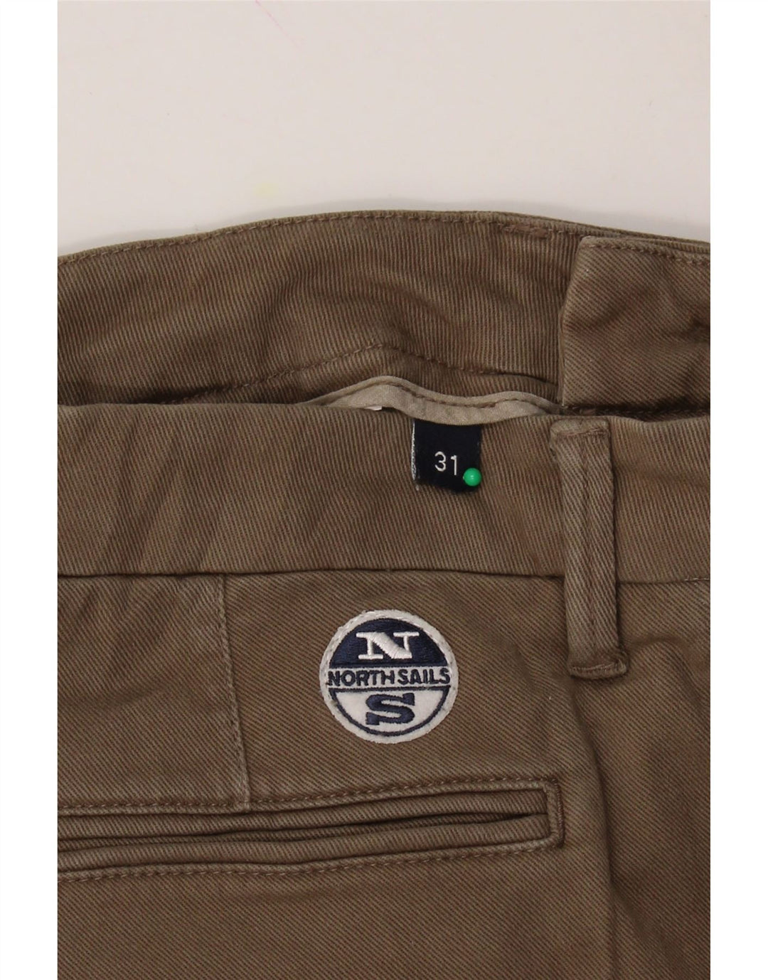 NORTH SAILS Mens Slim Chino Trousers W31 L29  Brown Cotton Vintage North Sails and Second-Hand North Sails from Messina Hembry 