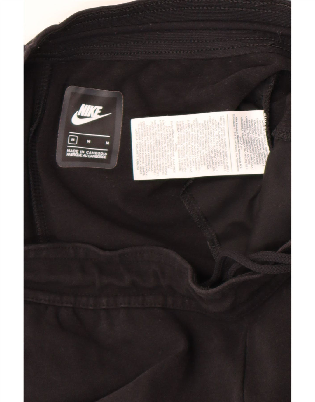 Nike Womens Tracksuit Trousers UK 14 Medium Black Cotton