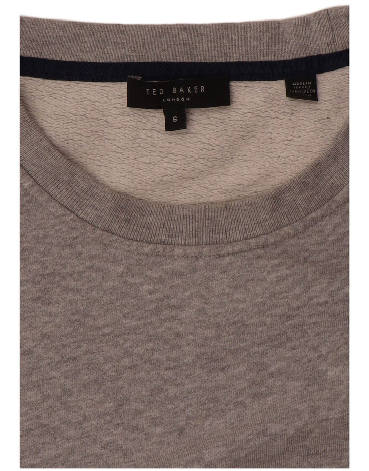 TED BAKER Mens Sweatshirt Jumper Size 6 2XL Grey