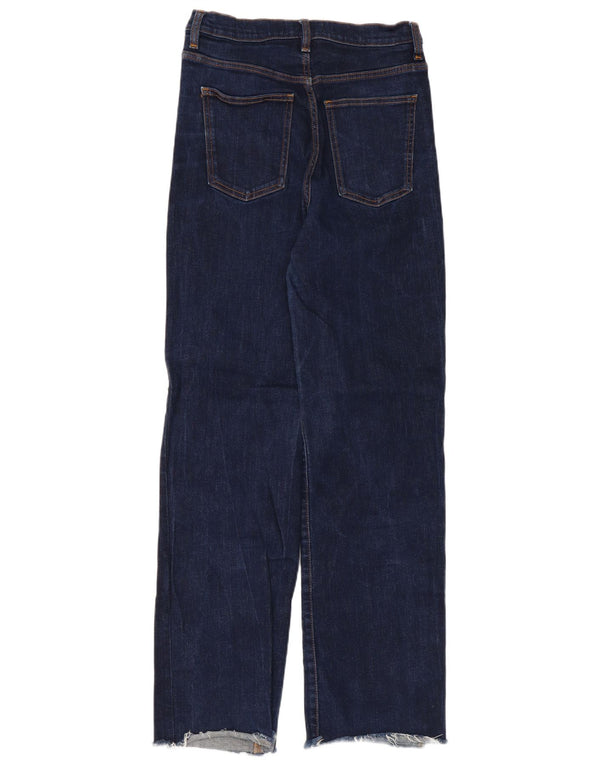 Zara Γυναικείο Ψηλόμεσο Χαλαρό Τζιν EU 38 Small W28 L31 Navy Blue