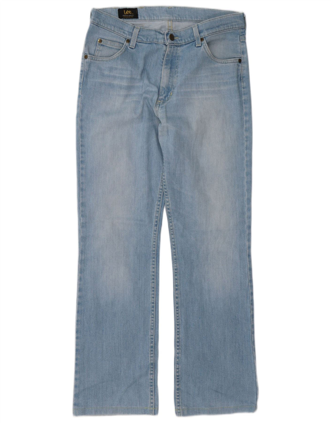 Lee Womens Straight Jeans W33 L30 Blue Cotton