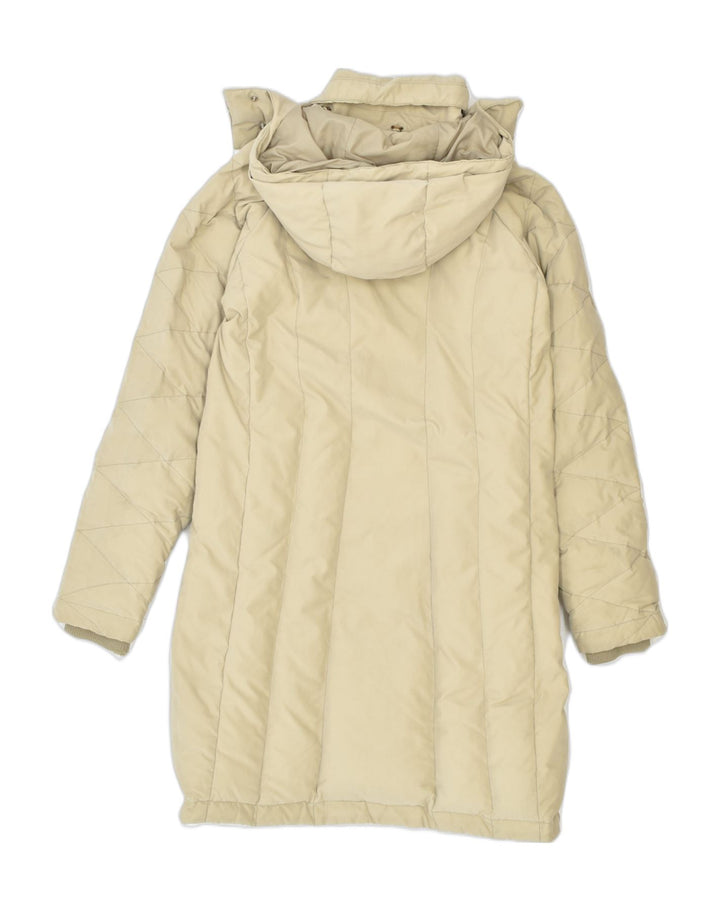 INVICTA Womens Hooded Windbreaker Coat UK 10 Small Beige Polyamide Winter | Vintage | Thrift | Second-Hand | Used Clothing | Messina Hembry 
