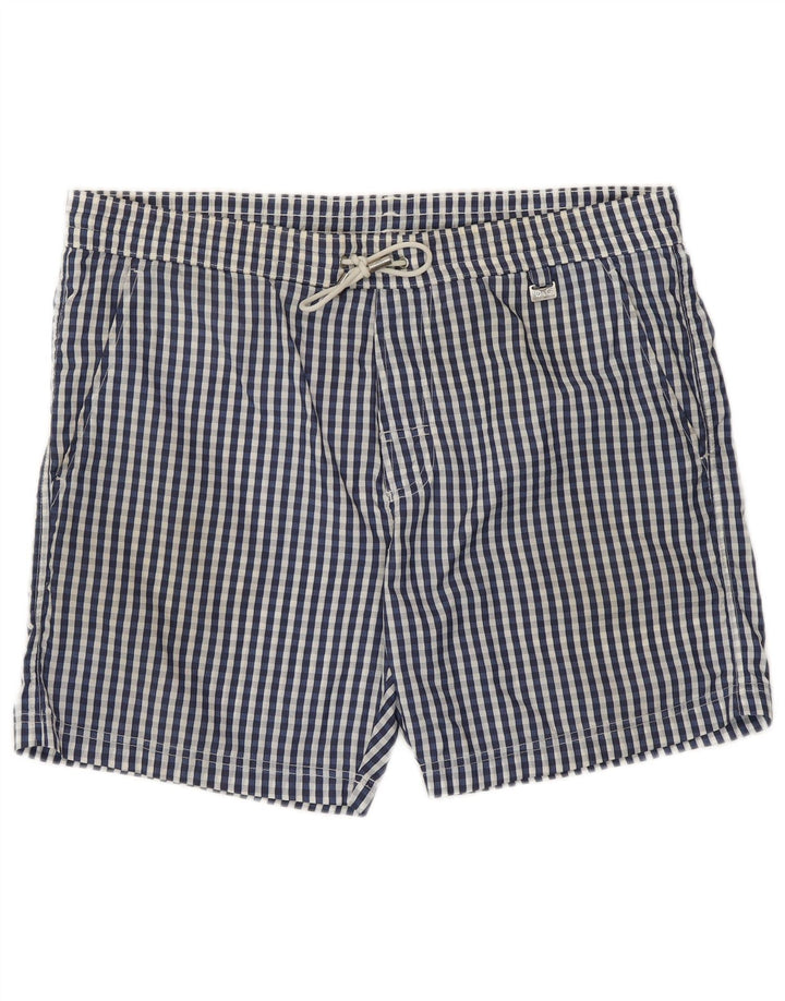Dolce & Gabbana Mens Swimming Shorts Large Blue Check