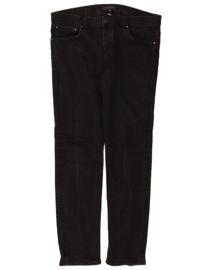 Ted Baker Herre Slim Jeans W34 L30 Sort Polyester