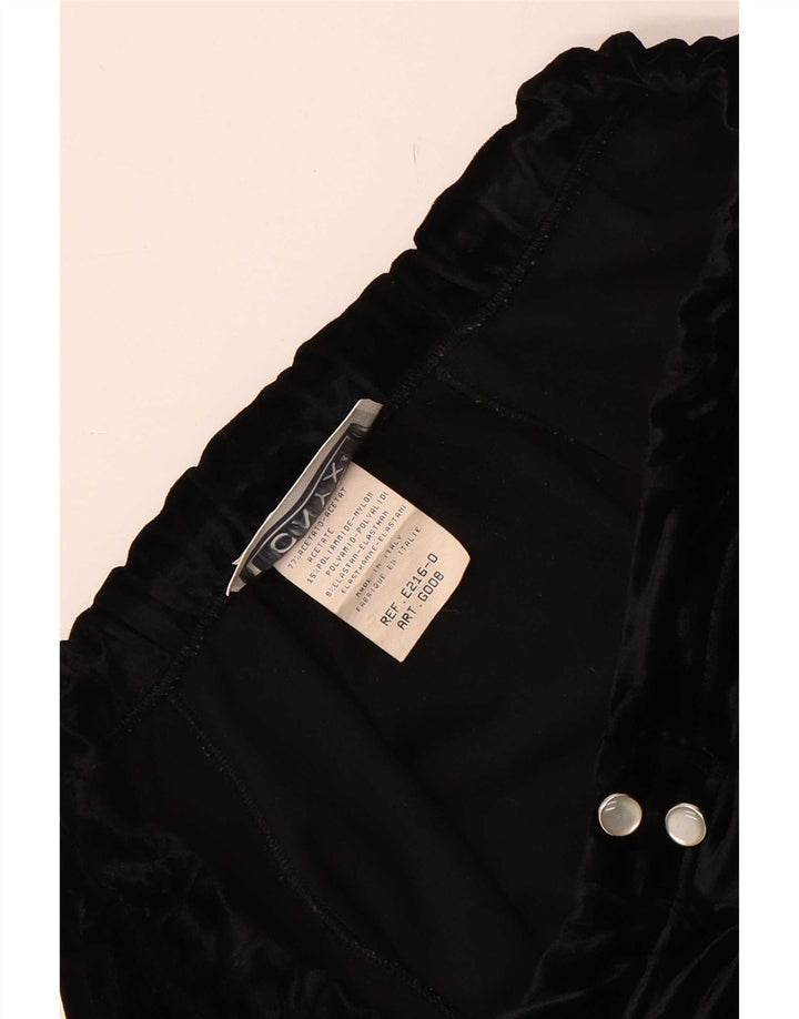 Onyx Womens Velour Mini Skirt W28 Medium Black Acetate
