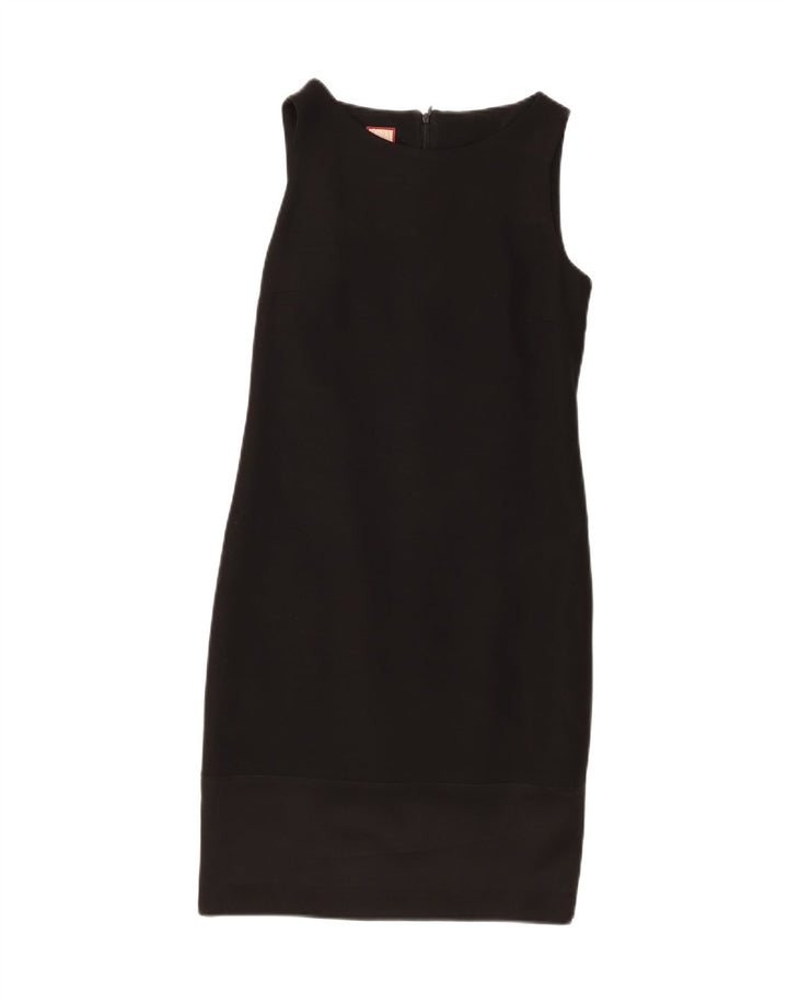 MODA DOSSIER Womens Sleeveless Sheath Dress IT 40 Small Black Acetate Vintage Moda Dossier and Second-Hand Moda Dossier from Messina Hembry 