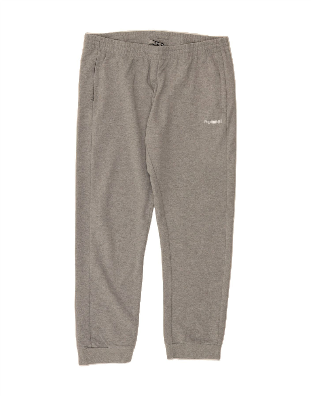 HUMMEL Mens Tracksuit Trousers Joggers Large  Grey Cotton Vintage Hummel and Second-Hand Hummel from Messina Hembry 