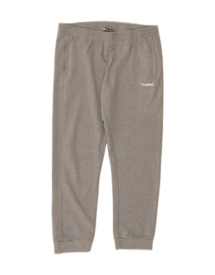 HUMMEL Mens Tracksuit Trousers Joggers Large  Grey Cotton Vintage Hummel and Second-Hand Hummel from Messina Hembry 