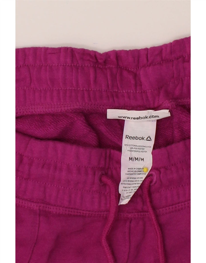 REEBOK Womens Sport Shorts UK 14 Medium  Pink Cotton Vintage Reebok and Second-Hand Reebok from Messina Hembry 