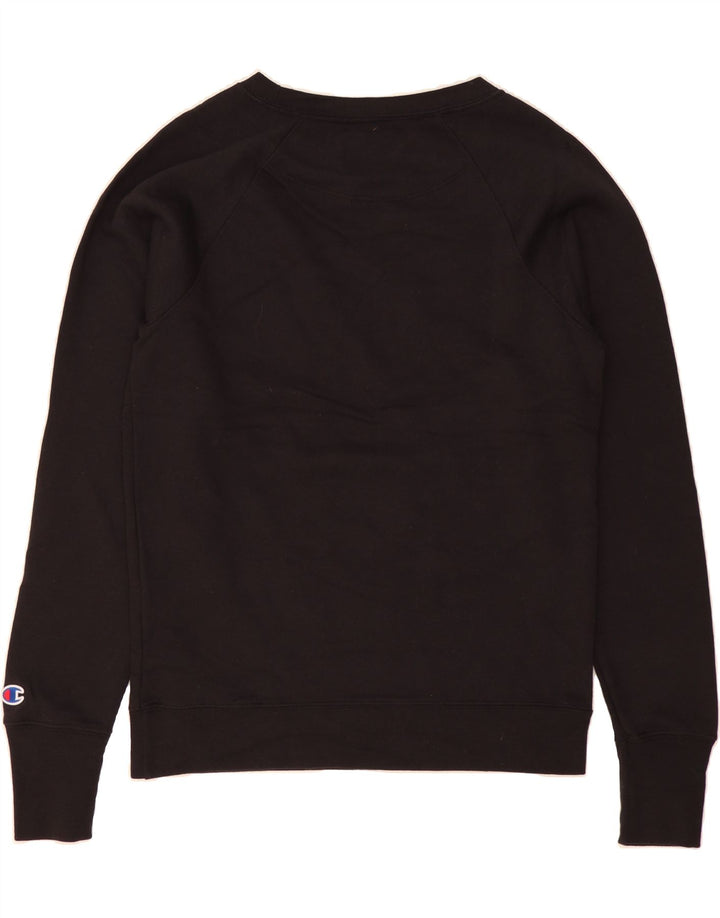 CHAMPION Felpa con grafica da uomo Maglione piccolo poliestere nero