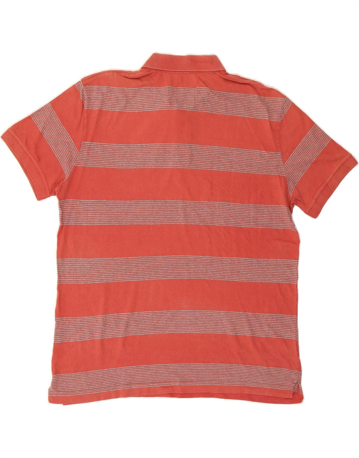 TOM TAILOR Mens Polo Shirt 2XL Red Striped Cotton Vintage Tom Tailor and Second-Hand Tom Tailor from Messina Hembry 