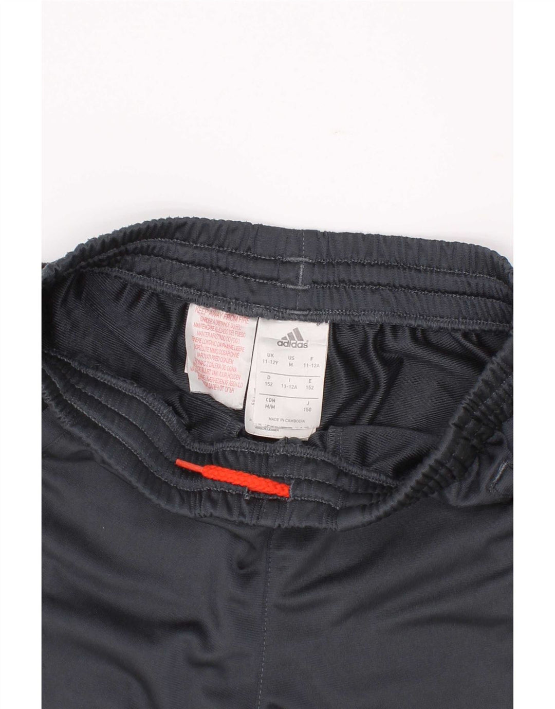 Adidas Sportshorts für Jungen, 11–12 Jahre, graues Polyester