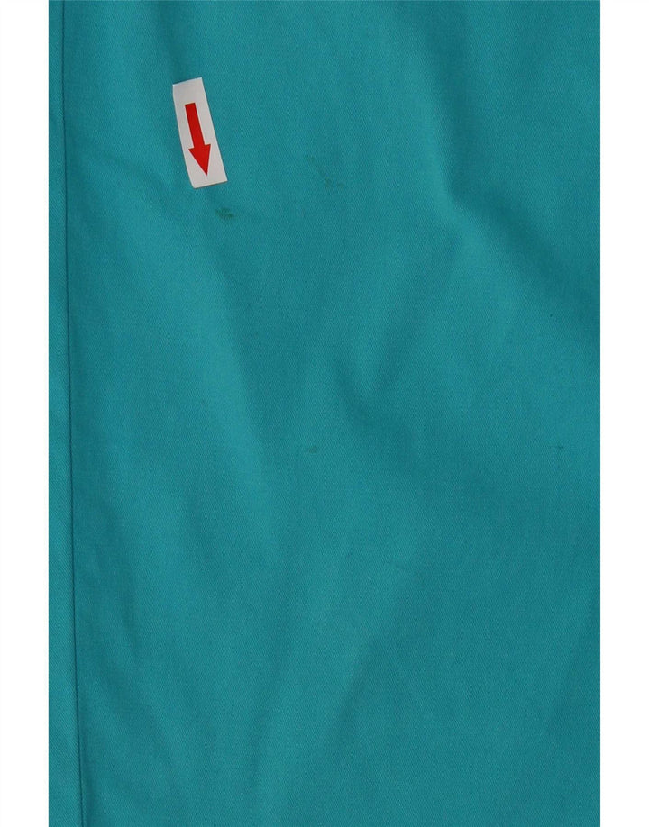 Marks & Spencer Womens Capri Trousers UK 10 Small W32 L18 Turquoise