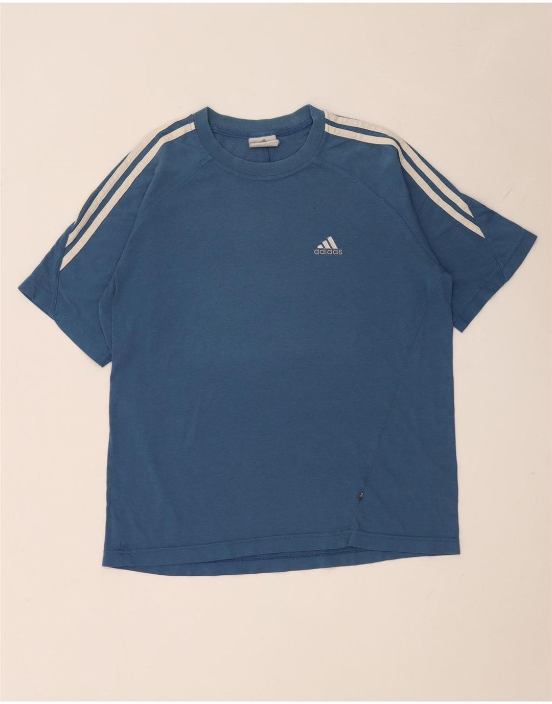 T-shirt Adidas da uomo Top Small in cotone blu