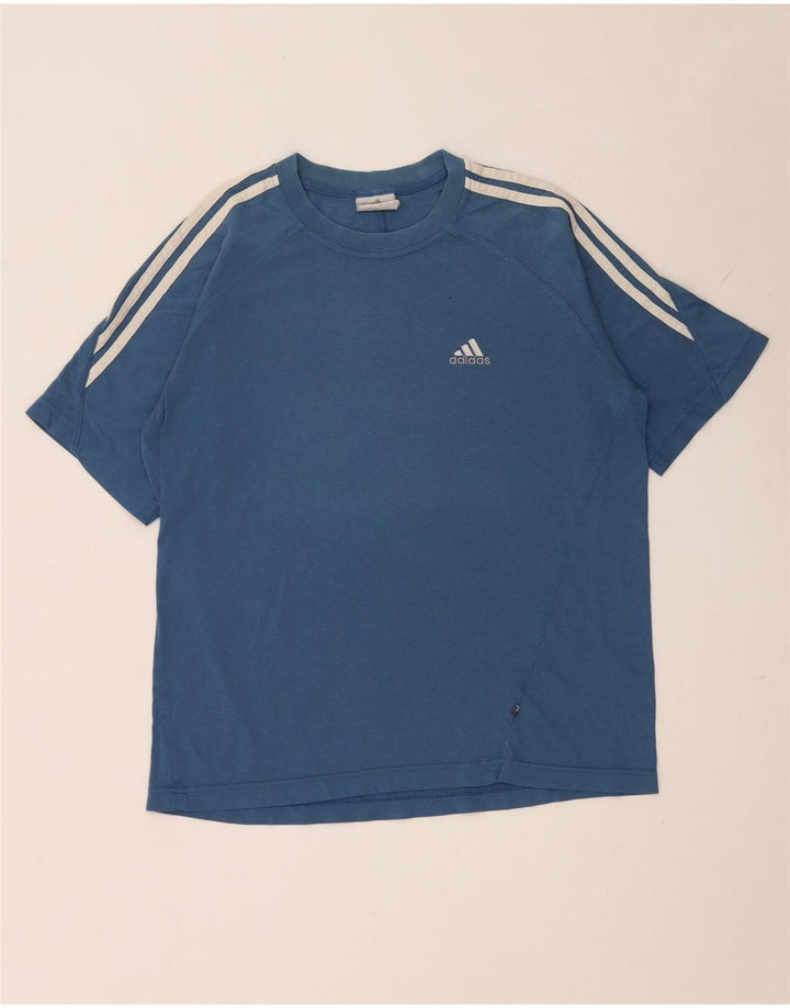 T-shirt Adidas da uomo Top Small in cotone blu