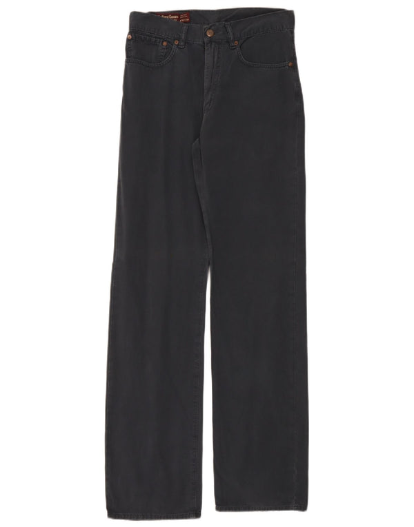 Pantaloni casual dritti da uomo Marlboro Classics W30 L34 cotone blu navy