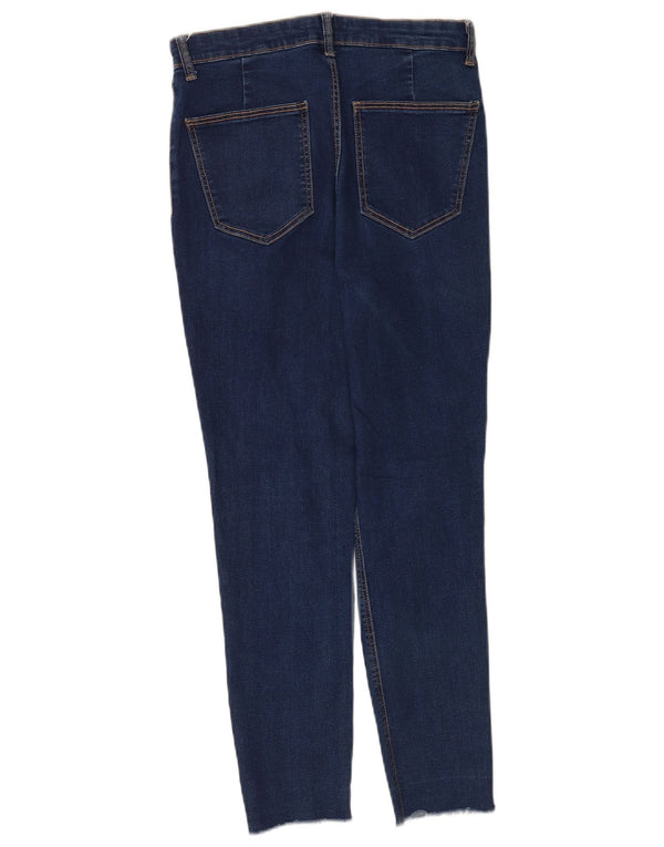 Zara Jean skinny pour femme EU 42 Large W32 L26 Bleu marine