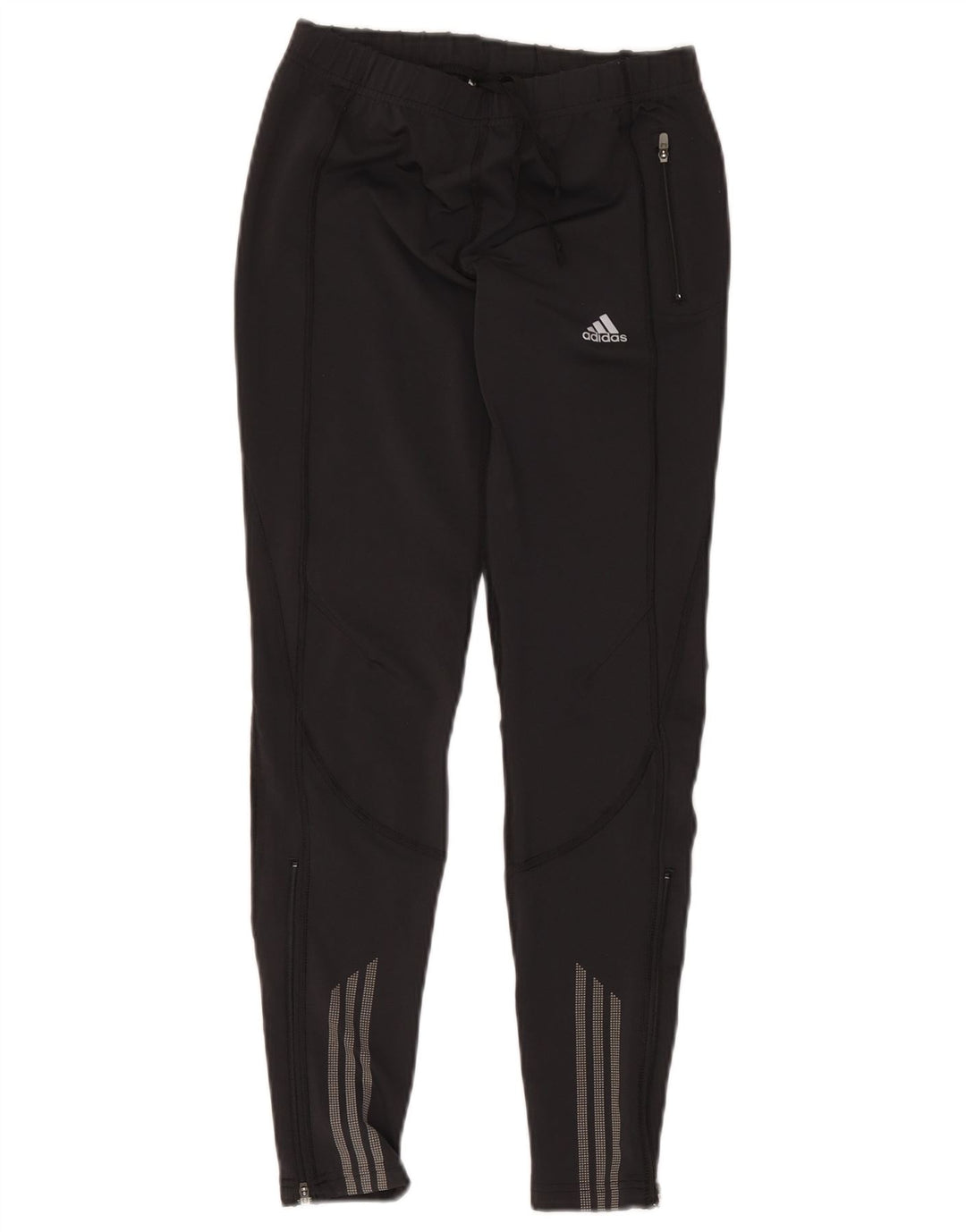 Adidas Mujer Climacool Chándal Pantalones UK 14 Mediano Negro Poliéster
