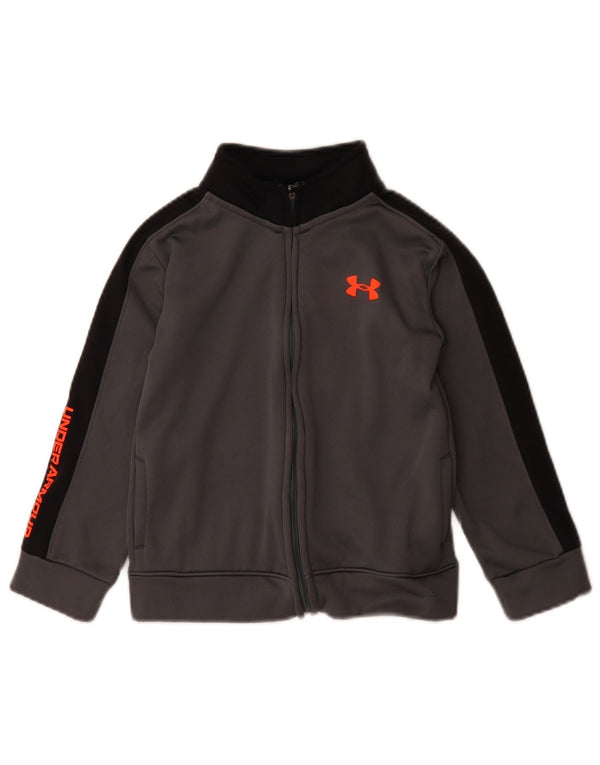 Under Armour Boys Grafisk træningsdragt Topjakke 5-6 år Grå Colourblock