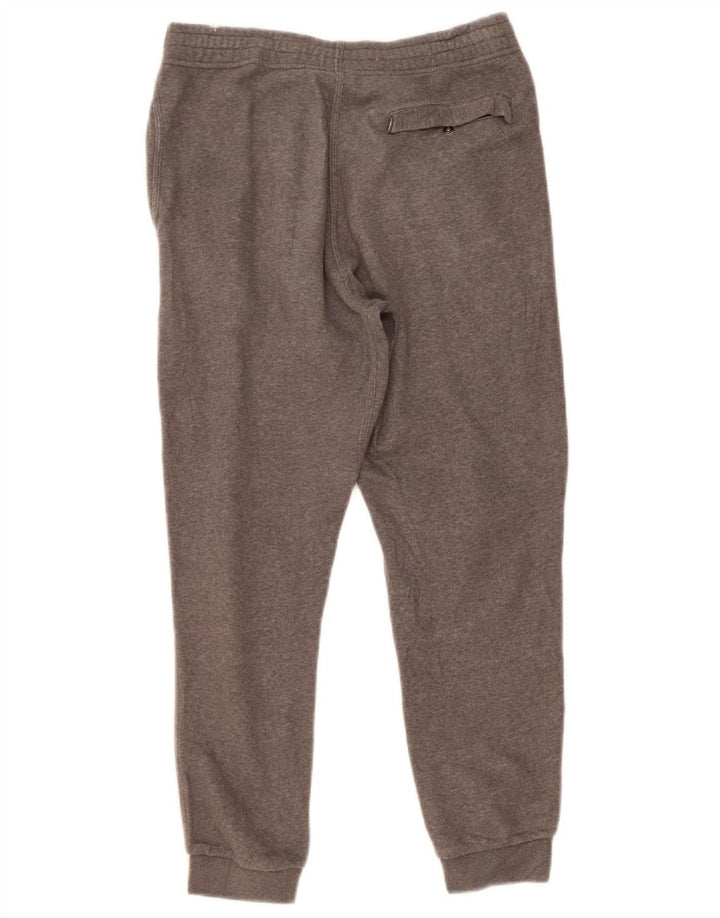NIKE Mens Tracksuit Trousers Joggers Small Grey Cotton