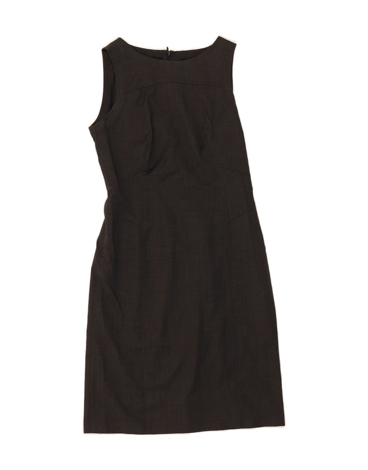 JIGSAW Womens Sleeveless Sheath Dress US 10 Large Grey Wool Vintage Jigsaw and Second-Hand Jigsaw from Messina Hembry 