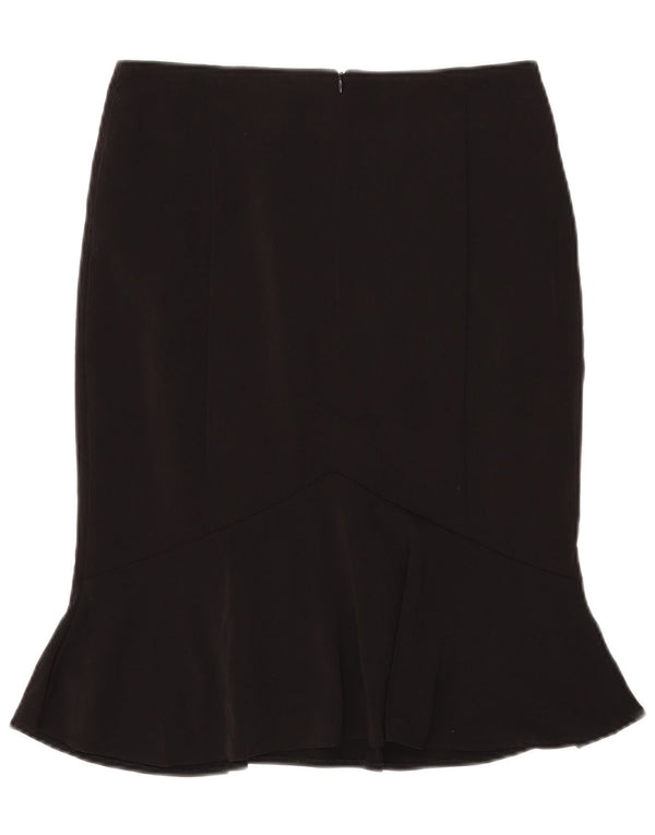 Marks & Spencer Womens Trumpet Skirt UK 10 Small W29 Black Polyester