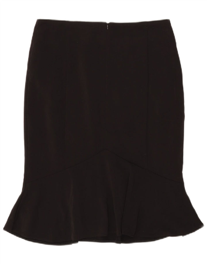 Marks & Spencer Trompetnederdel til kvinder UK 10 Small W29 Black Polyester