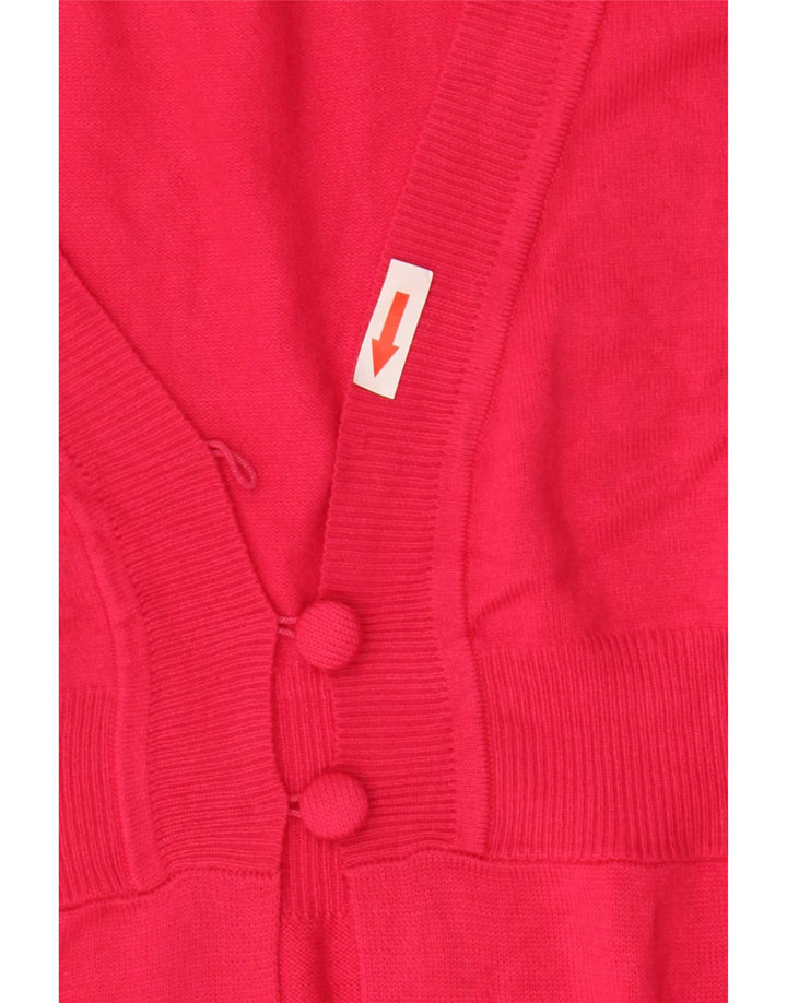 Marks & Spencer Womens Cardigan Sweater UK 8 Small Pink Viscose